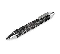 QIJIUU Math'sPhysics Equations and Formulas Retractable Ballpoint Pen Black Ink Ball Point Pens Work Pen for Men Women 1 PCS