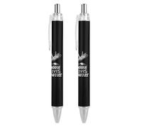 QIJIUU Moose Lives Matter Printed Retractable Ballpoint Pen Blue Ball Pens 0.5mm Point for Work And Office Writing 1 PCS