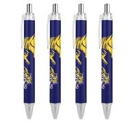 QIJIUU Three Tigers Cute Ballpoint Pens Retractable Ball Point Pen 0.5mm for Women and Man Office 4 PCS