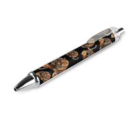 QIJIUU Tiger Male Funny Ballpoint Pens Black Ink Retractable Pen for Smooth Writing 0.5mm Fine Office Accessories Gifts 1 PCS