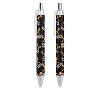 QIJIUU World Food Day Cute Ballpoint Pens Retractable Ball Point Pen 0.5mm for Women and Man Office,4 PCS