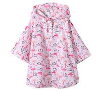 QIKADO Rain Ponchos Children Unisex 1-12 Years, Flamenco Red, 1-3 Years