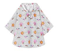 QIKADO Rain Ponchos Children Unisex 1-12 Years, Stars and rainbows, 3-5 Years