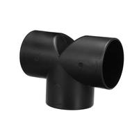 Qikaide T Shape Heater Duct Tee Connector Diesel Air Heater Warm Air Hose Splitter High Temperature Flame Retardant Plastic for RV Van Boat Truck (60mm)