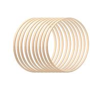 Qikam Dream Catcher Rings, 10/12 Pieces Floral Hoop Craft Macrame Craft Hoop Rings For Wedding Decor Wreath Decor Dream Catcher And Crafts Making