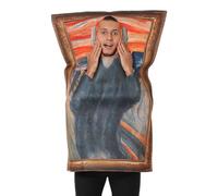 Qikam Funny Artist Costumes For Adults, Famous Painting Costume mona li-sa costume Carnival Theme Week Fancy Dress Adult Men Women Funny Cerative Dress Up Halloween Party Costumes