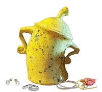 Qikam Storage Jars With Attitude, Food Storage Jar Containers With Airtight Lid, Sassy Canister With Attitude, Cute Storage Canisters For Tea/Coffee/Sugar, Decorative Home Kitchen Jars