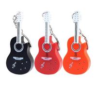 Qikam Tiny Violin Keychain With Music And LED Light, Small Violin Keychain Creative Violin Charm Keyring Cute Violin Keychain World's Smallest Violin Toy For Men And Women