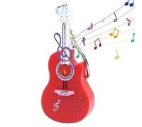 Qikam Tiny Violin Keychain With Music And LED Light, Small Violin Keychain Creative Violin Charm Keyring Cute Violin Keychain World's Smallest Violin Toy For Men And Women