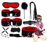 QiKKago Stylish Red Nylon Dress 10 Pieces Showing Athletic Charm Powerful Fitness Equipment Accessory Set for Internal Strength Training Original Gift K42