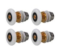 Qikuver 4PCS Shower Door Rollers, Roller Diameter 20mm for The Bathroom Glass Sliding Door Pulleys/Runners/Wheels,Strong Load-Bearing Capacity, Ultra-Quiet Shower Glass Door Rollers Replacement (20MM)