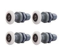 Qikuver 4PCS Shower Door Rollers, Roller Diameter 23mm for The Bathroom Glass Sliding Door Pulleys/Runners/Wheels,Strong Load-Bearing Capacity, Ultra-Quiet Shower Glass Door Rollers Replacement (23MM)