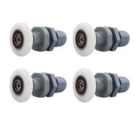 Qikuver 4PCS Shower Door Rollers, Roller Diameter 25mm for The Bathroom Glass Sliding Door Pulleys/Runners/Wheels,Strong Load-Bearing Capacity, Ultra-Quiet Shower Glass Door Rollers Replacement (25MM)