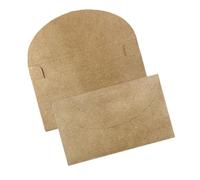 QILANJO 100 Pcs Kraft Paper Envelopes 4x2.5 inch Mini Envelope Pockets for Gift Cards, Party Invitations, Wedding Cards, Thank You Cards, Business Cards, Note Cards, Brown