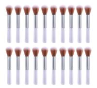 QILANJO 20 Pcs Full Powder Brushes Makeup Brushes Soft Fluffy Foundation Brush Synthetic Blush Brush for Women Facial Makeup, Large