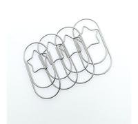 QILANJO 20 Pcs Large Paper Clips 2.7x1.2 Inch Star Jumbo Paperclips Metal Bookmark Sorting and Organizing Tool for Craft Decor Office School Journaling Supply