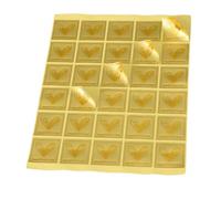 QILANJO 30 Sheets/900 Pcs Square Gold Foil Stickers 1 inch Cute Heart Pattern Printed Stickers Self-Adhesive Seal Labels Stickers for Envelope, Party Favors Decor, Gift Packaging, Greeting Cards