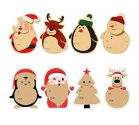 QILANJO Christmas Gift Tags Stickers 400 Pcs/2 Rolls Xmas Name Stickers Self-Adhesive Gift Labels Decor for Xmas Holiday Envelopes Bags Presents Boxes, to and from