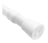 QILERR Short Tension Rod 16 to 28 Inche Small Shower Curtain Rods No Drilling Adjustable Heavy Duty Extension Loaded Spring Tension Rod for Windows, Closets, Curtains, 7/8" Diameter, White