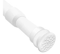 QILERR Small Tension Curtain Rods 16 to 28 Inches, Heavy Duty Short Shower Curtain Rod Adjustable Extension Spring Tension Rods for Windows, Closet, Kitchen, Bathroom, Wardrobe, White