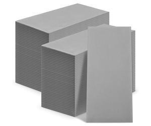Qilery 100 Pcs Linen Feel Disposable Dinner Napkins Decorative Paper Napkin 17"x12" Paper Soft Hand Towel Absorbent Disposable Guest Towel for Kitchen Wedding Party(Gray)