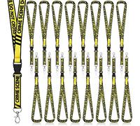 Qilery 16 Pcs Crime Scene Do Not Cross Lanyard Bulk Neck Strap Lanyards Crime Scene Decorations Keychain Breakaway Cool Lanyard for ID Badge Holder Key Rings Key Holder Key Chain Accessories
