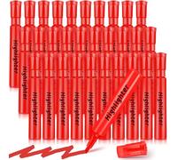 Qilery Tank Style Highlighters 30 Pack Chisel Tip Highlighters Markers Quick Drying Fluorescent Highlighters for Kids Coloring Classroom Home Office School Supplies(Red)
