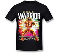 QILIJING Men's Ultimate Warrior Always Believe T Shirts Size M Black
