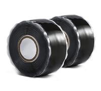 QILIMA 2 Rolls Self Fusing Silicone Tape Waterproof Repair Tape 25mm x 3m