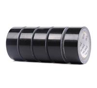 QILIMA Duct Tape Black Repair Tape 48 mm x 27 m 5 Rolls