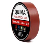 QILIMA Electrical Insulation Tape, 20 Metres,Brown