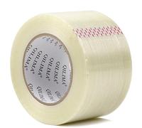 QILIMA Extra Strong Filament Tape,Clear Filament Strapping Tape,Fiberglass Tape,Heavy Duty Tape(75MM X 50M)