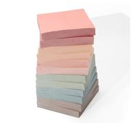 QILIMA Pastel Colored Sticky Notes - 76x76mm Self-Stick Memo Pads for Office & Home, 6 Assorted Colors, 100 Sheets per Pad, Removable and Repositionable, Perfect for Notes, Reminders, and Organization