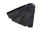 QILINGS Multiple Styles 16mm Universal PU Leather Car Gear Shift Collars Auto Manual Stick Shifter Knob Boot Cover Gaiter Accessories Car Gear Shift Knob(Blue line)