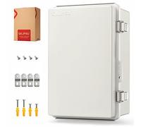 QILIPSU UL94-V0 Outdoor Electrical Box 11.4"x7.5"x5.5" Pro Waterproof Junction Box Weatherproof PC/ABS Alloy Plastic IP67 Project Electric Enclosure Grey Hinged Door
