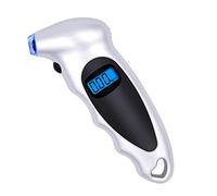 QILIXIANG Digital Tire Pressure Gauge - Streamlined Grip, LED Backlight Display, High-precision Digital Tire Pressure Monitoring Tools for Car Truck Bicycle, Silver, 1Pcs