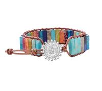 QILMILY Initial Bracelets for Women, Chakra Bracelets for Women with Stones Bead Bracelet Women Men Boho Friendship Bracelets, adjustable, Stone, no gemstone