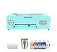 Qilpho A3 DTF Printer 1390,DTF Transfer Printing Machine for T-Shirts,Cotton & Polyester with White Ink Circulation & Semi-Auto Cleaning,Includes Software, 5x250ml Ink, Film & Powder