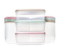 QILZO 24 Pack 700ml Food containers, Plastic Food Containers, BPA Free, Microwave, Dishwasher, Freezer Safe, Containers with Lids