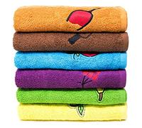 QILZO Tea towels for kitchen 50x50cm | Set of 12 Cotton towels | Macedonia