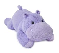 QIMANGAL Hippo Weighted Stuffed Animals Weighted Plush Hippo Stuffed Animals Big Plushies Cute Plush Toys Gifts for Kids & Adults Purple Plushies (20" 4 lbs)