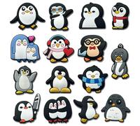 Qimbytar Dinosaurs Sea Animals Cars Teeth Penguin Sloth Flamingos Plants Shoe Charms Fit for Clog Sandals Decoration, Fruit Food Airplanes Shoe Charms for Party Favor, S, Polyvinyl Chloride, No