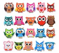 Qimbytar Medical Dog Shark Cow Plant Planet Honduras Owl Shoe Charms Fit for Clog Sandals Decoration, Cute Shoe Charms for Party Favor, Polyvinyl Chloride, No Gemstone