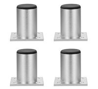 QIMEI-SHOP Furniture Leg Adjustable Cabinet Support Leg Aluminum Alloy Sofa Leg for Bed Table Desk Chair 1 Piece Load up to 50 kg 10 * 6 * 5 cm 4 Pieces