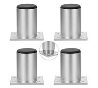 QIMEI-SHOP Furniture Leg Adjustable Cabinet Support Leg Aluminum Alloy Sofa Leg for Bed Table Desk Chair 1 Piece Load up to 50 kg 6 * 6 * 5 cm 4 Pieces