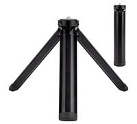 QIMEI-SHOP Mini Tripod Phone Stand Small Tabletop Portable Travel Tripod for Smartphone with 1/4" Screw for GoPro Webcam Camcorder Gimbal Black