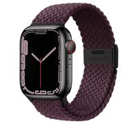 Qimela Compatible with Apple Watch Band 41mm 40mm 38mm,Stretchy Sport Solo Loop Strap with Adjustable Buckle,Elastic Breathable Nylon Braided Wristband for iWatch Series 8 7 6 SE 5 4 3 2 1,Women Men
