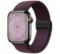 Qimela Sport Loop Compatible with Apple Watch Band 38mm 40mm 41mm 42mm 44mm 45mm 46mm 49mm for Women Men,Magnetic Strap Stretchy Braided Wristband for iWatch Series 11 10 9 8 7 6 5 4 SE Ultra 3 2 1