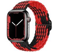 Qimela Stretchy Solo Loop Compatible with Apple Watch Band 49mm 46mm 45mm 44mm 42mm 41mm 40m 38mm for Women Men,Sport Breathable Braided Wristband for iWatch Series 11 10 9 8 7 6 5 4 SE Ultra 3 2 1