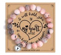 QIMIUTB I'll Hold You in My Heart Until I Hold You in Heaven Bracelets Memorial Bereavement Gifts for Women,Memorial Remembrance Sympathy Gift for Loss of Mother Father Loved Ones Grandmother Pet -77